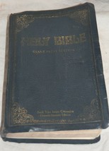 Holy Bible KING JAMES Version GIANT PRINT Crusade Sponsor Edition 1973  - £18.61 GBP