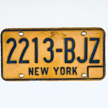  United States New York Base Passenger License Plate 2213-BJZ - $30.68