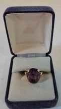 Authenticity Guarantee 
Vintage 14K Yellow Gold Amethyst ESTATE 6ish RING in ... - £634.25 GBP