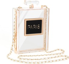 Clear Paris Perfume Shaped Purse - £38.55 GBP