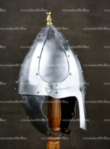 18GA Steel Dark Age Conical Spangen Helmet Medieval Viking Helmet Replica - £120.36 GBP