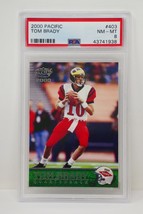 Authenticity Guarantee 
2000 Pacific #403 Tom Brady Rookie PSA 8 NM-MT** - £519.57 GBP