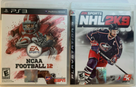 PS3: 2 Game Sports Lot: NHL 2k9, NCAA Football 12: COMPLETE: Playstation 3 Hocke - £9.37 GBP