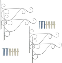 Metal Plant Bracket Iron Wall Mount Lanterns Hangers 4PCS for Hanging Bird Feede - £21.23 GBP