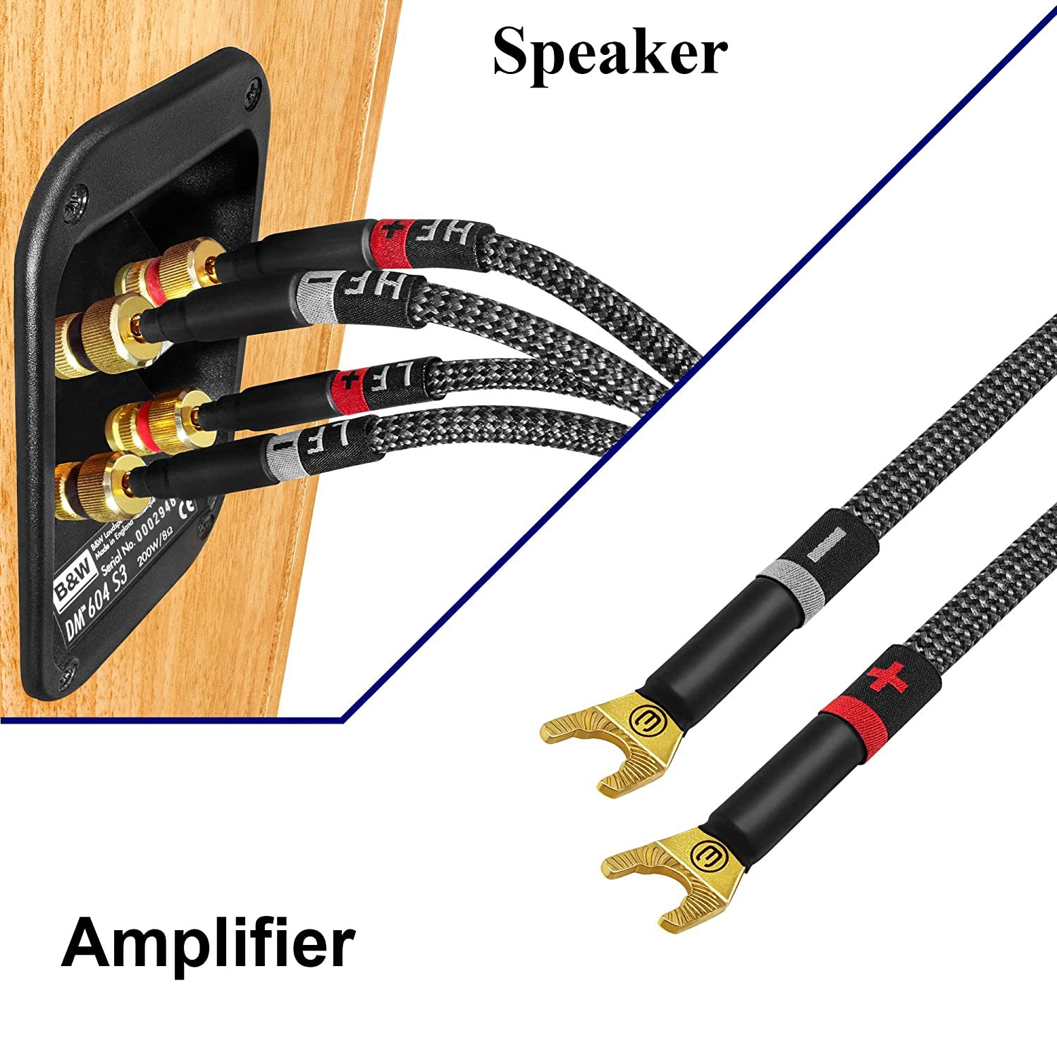 10 Foot Ultimate 9 Awg UltraPure Ofc Premium Audiophile Hifi Bi