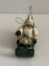 Santa Claus On Sleigh Christmas Tree Ornament Artist P Schifferl - £19.57 GBP