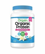 Orgain Protein Powder USDA Organic Plant Based 50 Superfoods Vanilla Bea... - $49.49