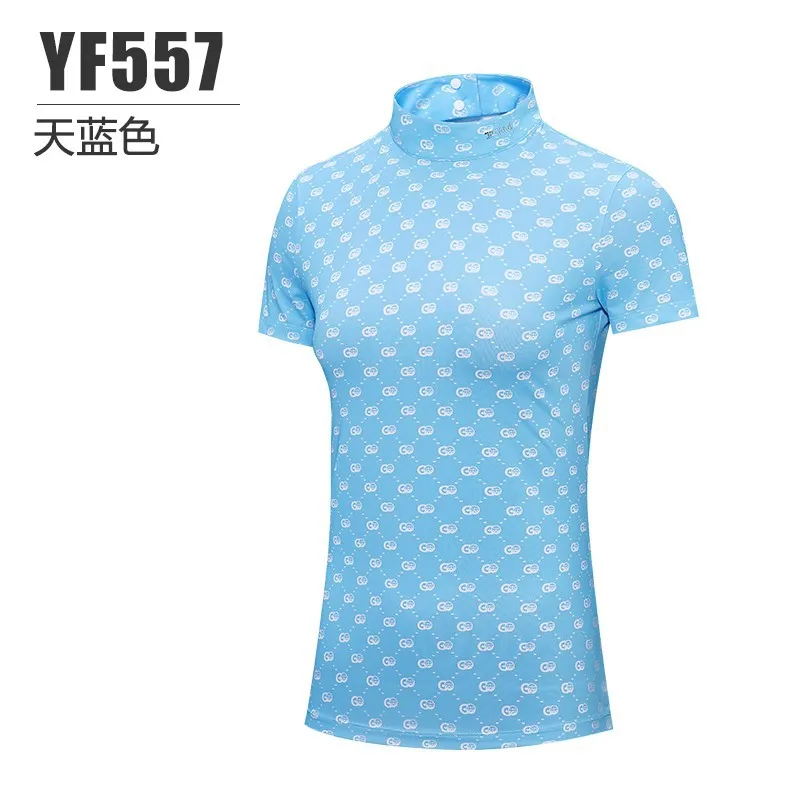 PGM Women&#39;s Golf Set Summer Short Sleeve T-shirt Short Skirt YF557/QZ084 - £185.19 GBP