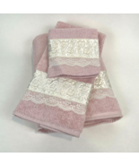 Vintage Cannon Towels Embroidered Bath Set Royal Family  Hand Washcloth ... - €22,24 EUR