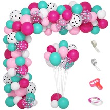 142Pcs Surprise Party Supplies Balloons Garland Arch Kit, Rose Red Pink White Po - £15.81 GBP