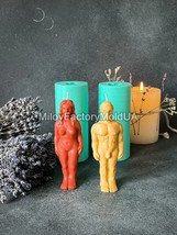 M+W Voodoo doll Silicone Mold - Candle Gypsum Mold  Statuette Voodoo dol... - $39.93