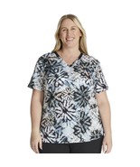 Dickies EDS Scrubs Top For Women V-Neck Print DK876 Size XS / XCH - €17,10 EUR