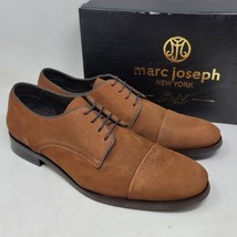 Marc Joseph Men&#39;s Oxfords Size 13 M Dowing St Cappuccino Nubuck Dress Shoes - £30.50 GBP