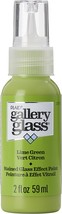 FolkArt Gallery Glass Paint 2oz-Lime Green - $13.93