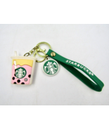 Starbucks Key Chain with Strap, Bubble Tea (Pink / Yellow / Green) - £11.80 GBP