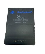 Official SONY PlayStation 2 Memory Card 8MB PS2 OEM Clear Smoke Grey Rare - £6.99 GBP