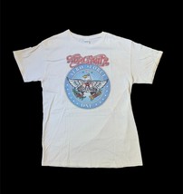 Aerosmith Aero Force One Band T-shirt Gildan Tag Flaws Medium - $26.73
