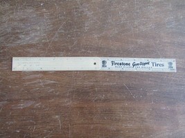 Vintage Advertising Firestone  Gum-Dipped Tires Ruler-Very Rare Hinged - $29.69