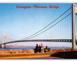 Verrazano Narrows Bridge New York City NY NYC UNP Chrome Postcard R27 - £1.54 GBP