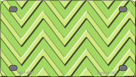 Lime Green Lighter Lime Green Chevron Novelty Mini Metal License Plate Tag - $14.95