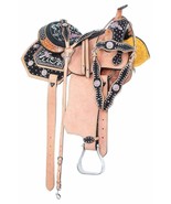 Pink Cross Western Barrel Racing Leather Horse Tack Saddle 12&#39;&#39; to 18&quot; F... - $6,789.00 MXN+