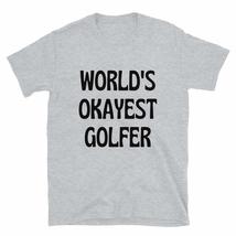 PersonalizedBee World&#39;s Okayest Golfer T-Shirt Tee Golf Sports Golfing Funny Men - £16.11 GBP+