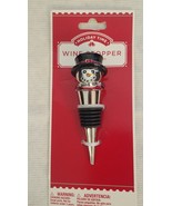 New Holiday Time Wine Stopper Snowman - £11.94 GBP