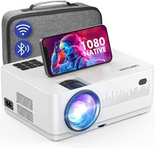 WiFi Bluetooth Projector, DBPOWER 9000L HD Native 1080P Projector, Zoom &amp; Sleep - £165.74 GBP