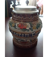 Original King Hand Painted Lidded Stein, Germany, &quot;Unserem Papa&quot; -Our Papa - €54,29 EUR