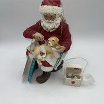 Possible Dreams Clothique “Friend On The Mend” Santa With Dog 2001 - £31.58 GBP