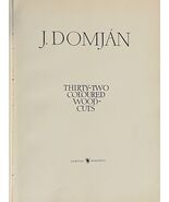 J. Domján 32 Coloured Woodcuts Corvina Budapest 1956 Cover Missing - $33.24