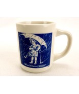 Vintage 1970s Morton Salt Ceramic Mug, 2-Color 1914 Umbrella Girl, #14-B - $20.02 CAD