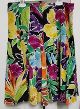 Lauren Ralph Lauren Byron Floral Print Knee Length Lined Skirt Size 8P - £24.67 GBP