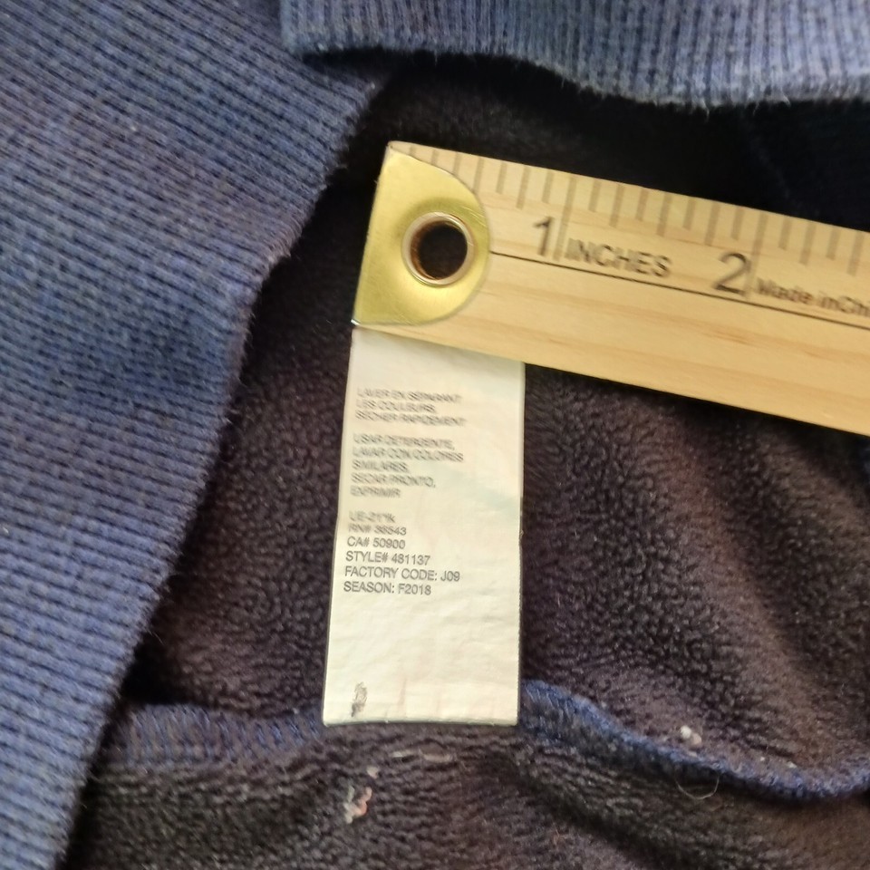 IZOD Advantage Performance Stretch 1/4 Zip Men's Pullover Blue Sweatshirt Sz LT Item image 5