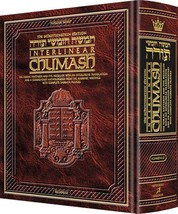 Artscroll Interlinear Complete Chumash Torah Bible 1 Volume Full Size Edition - £47.70 GBP