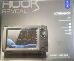 Lowrance HOOK Reveal 7 Fishfinder SplitShot Transducer Inland Charts - £283.44 GBP