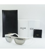 CELINE CL40101I 21C White/Gray Mirrored 56-20-140 Sunglasses New Authentic - $335.60 CAD