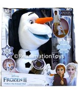 Disney Frozen 2 Follow Me Olaf Snowman Talk Sing Moves Interactive Plush... - £117.26 GBP