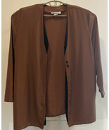 S.G.Sport collection Blouse Button Up Polyester XL 18/20  made in USA VT... - $390.79 MXN