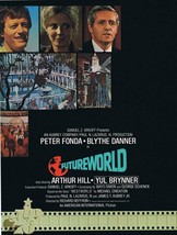 Futureworld 1976 ORIGINAL Vintage 9x12 Industry Ad Peter Fonda Blythe Da... - £15.48 GBP