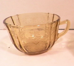 Vintage Amber Madrid Depression Glass 6 Cups Federal Glass - £25.54 GBP