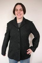 Ralph Lauren Herringbone Chevron Check 100% Wool Tweed Hacking Jacket Bl... - $59.99
