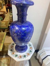 Lapis Lazuli Stone Large Vase,   Lapis, Flower Vase,  Custom Vase, Art Deco Vase - $13,000.00