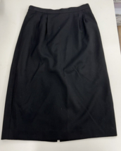 Unbranded Womens Black Straight Knee Length Skirt Size 10 - $8.57