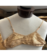 Antique 1920s-30s Bra Pefect Brassiere tag Rayon lace distressed as is l... - £26.67 GBP
