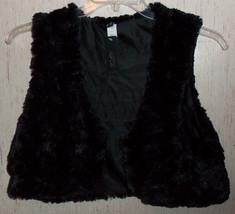 Nwt Womens APT.9 Black Retro Faux Fur Vest Size S/M - £18.40 GBP