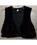 NWT WOMENS APT.9 BLACK RETRO FAUX FUR VEST   SIZE S/M - €20,26 EUR
