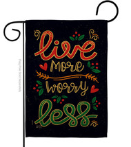 Worry Less Garden Flag Inspirational 13 X18.5 Double-Sided House Banner - £15.96 GBP
