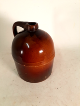 Beautiful Antique Red and Yellow Glazed Whiskey Jug, ca.1890-1900 - £48.29 GBP