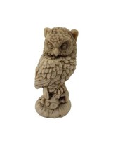 Vintage Small Resin Owl Sculpture Figure - £10.48 GBP